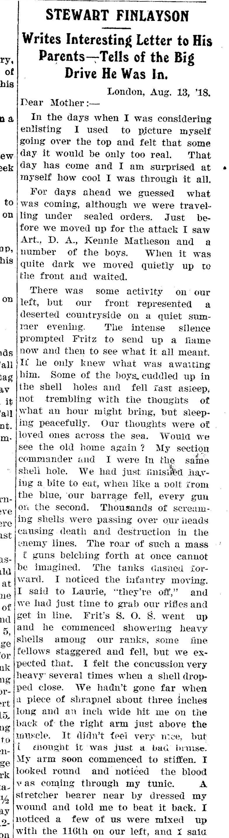 Kincardine Reporter, September 12, 1918 (1 of 3)